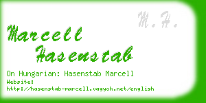 marcell hasenstab business card
